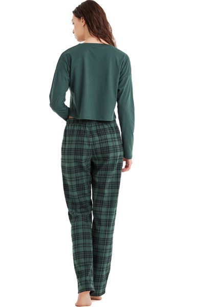 Kadın Pijama Takımı 60476 - Yeşil modelleri