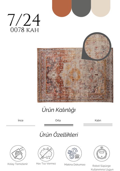 Makine Halısı Agnello Halı 7/24 0078KAH fiyatları