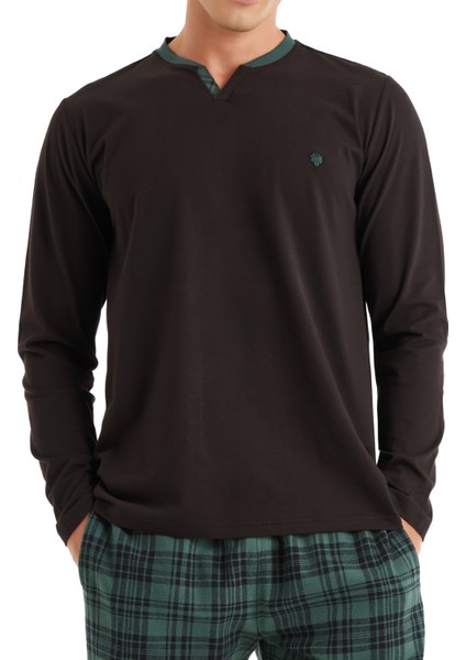 Erkek Pijama Takımı 40586 - Siyah