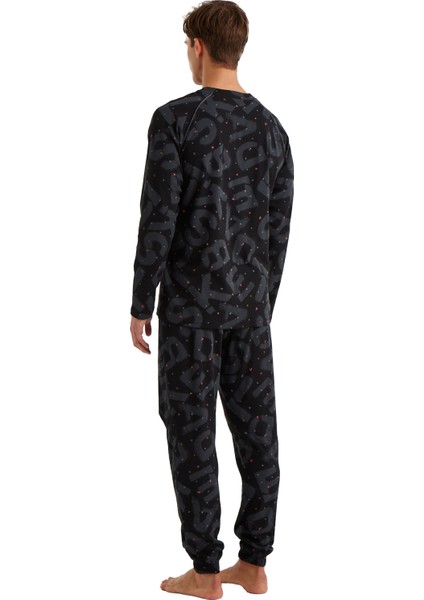 Erkek Pijama Takımı 40600 - Desenli