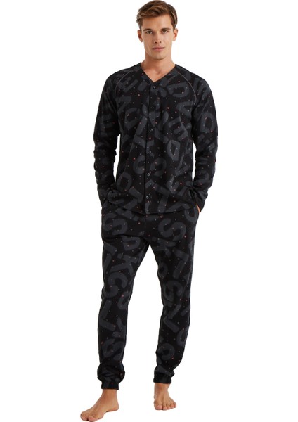 Erkek Pijama Takımı 40600 - Desenli