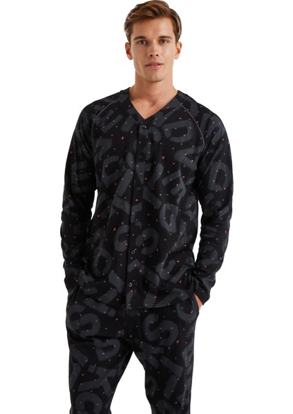 Erkek Pijama Takımı 40600 - Desenli