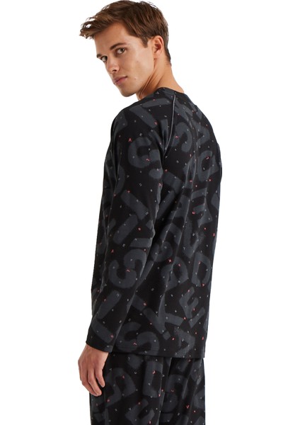 Erkek Pijama Takımı 40600 - Desenli