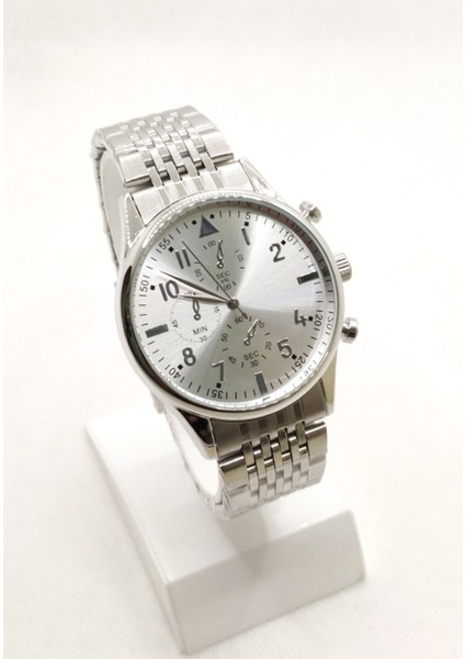 Çelik Kordon Gümüş Renk Erkek Kol Saati ST3006AGS