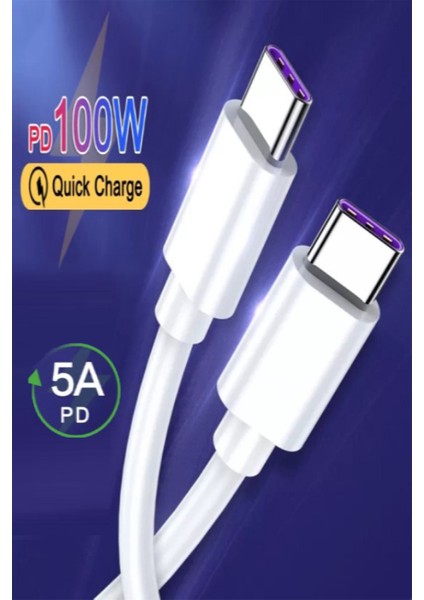 C9 Type-C To Type-C 5A/100W Şarj ve Data Kablosu -2mt
