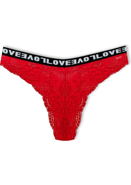 9'lu Love Lastik Dantelli Brezilya Kesim Kadın Külot fiyatları