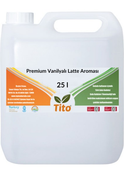 Premium Vanilyalı Latte Aroması 25 lt