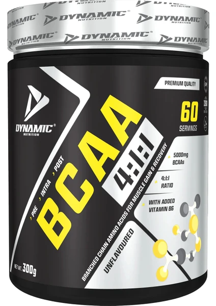 Dynamic Nutrition Bcaa Pure Saf-Aromasız 300 gr - 60 Porsiyon