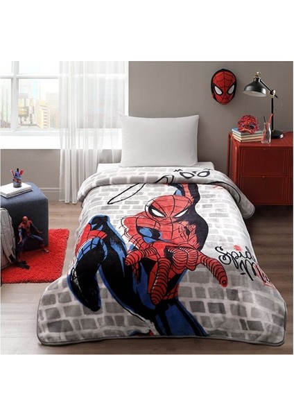 Spiderman Super Hero Disney Lisanslı Tek Kişilik Çocuk Battaniyesi 160X220 fiyatları