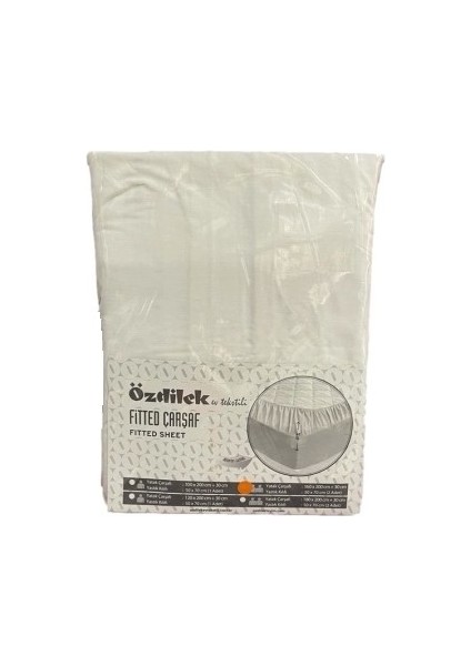 Colourist Çift Kişilik Fitted(Lastikli) Yastıklı Çarşaf 160X200+30-Beyaz