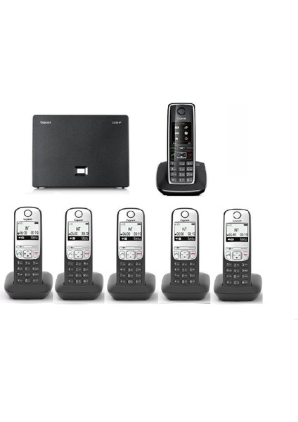 Analog & Ip 6 Dahili Dect Telsiz Kablosuz Telefon Santrali C550-A690