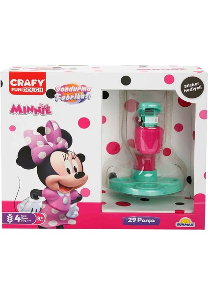 Minnie Dondurma Fabrikası Oyun Hamuru Seti 200 Gr. 29 Parça