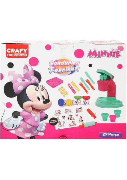 Minnie Dondurma Fabrikası Oyun Hamuru Seti 200 Gr. 29 Parça