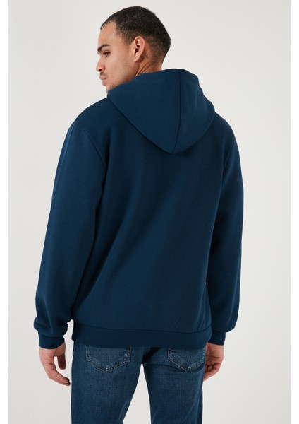 Kanguru Cepli Fermuarlı Kapüşon Yaka Slim Fit Sweat Erkek Sweat 575707