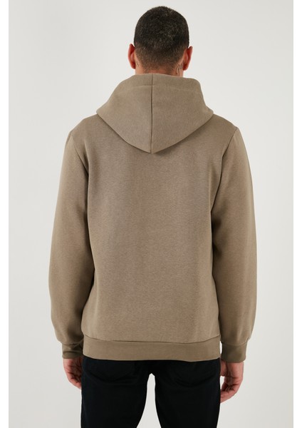 Kanguru Cepli Fermuarlı Kapüşon Yaka Slim Fit Sweat Erkek Sweat 575707