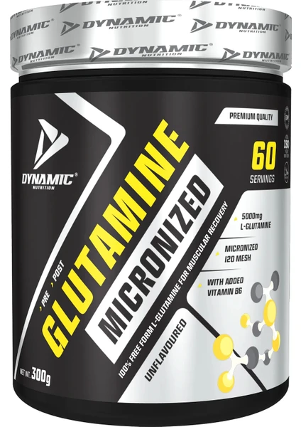 Dynamic Nutrition L-Glutamine Powder 300 gr - 60 Porsiyon