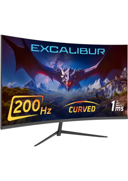 Excalibur M.E238FHD-G 23.8" 200HZ 1MS 300NIT (HDMI+Display Port) Curved Freesync + G-Sync FHD Monitör