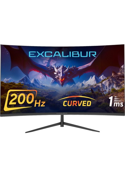 Excalibur M.E238FHD-G 23.8" 200HZ 1MS 300NIT (HDMI+Display Port) Curved Freesync + G-Sync FHD Monitör