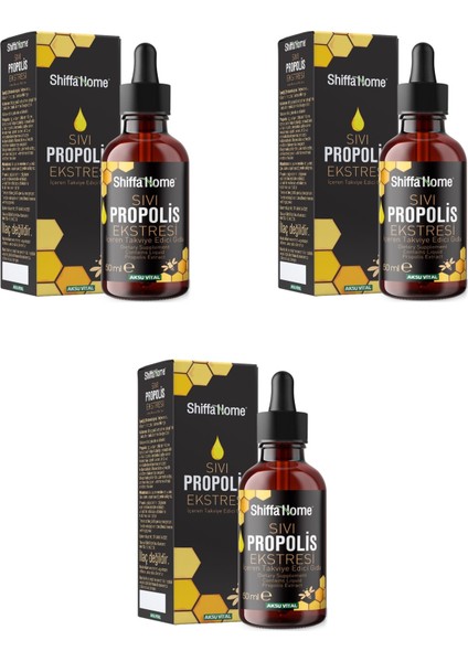 Sıvı Propolis Ekstresi 50 ml 3 Adet