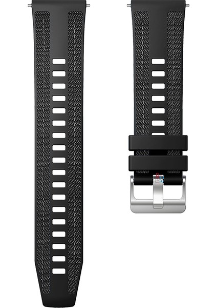 Samsung Galaxy Watch 3 45MM Watch 46 mm ile Uyumlu Hybrid Nylon Dikiş Desenli Tokalı Silikon Kayış fiyatları