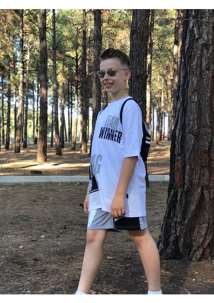 Erkek Çocuk Basketbol Çantalı Şortlu Alt Üst Takım
