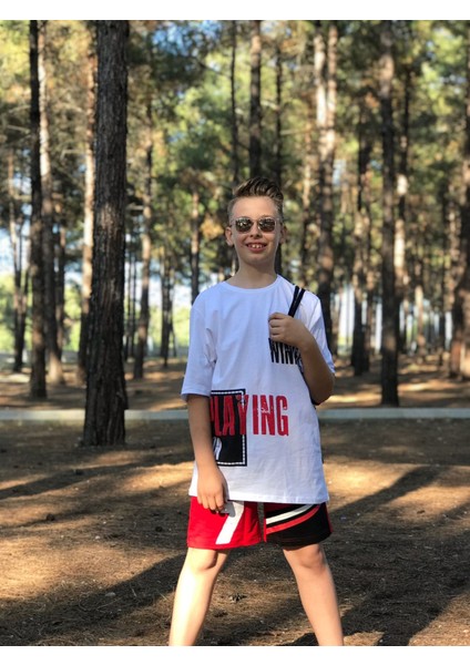 Erkek Çocuk Basketbol Çantalı Şortlu Alt Üst Takım