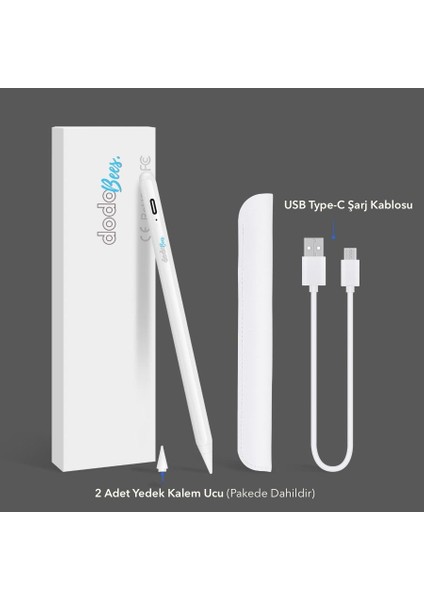 K11 Yeni Apple iPad ve iPad Pro Manyetik Kapasitif Stylus Kalem