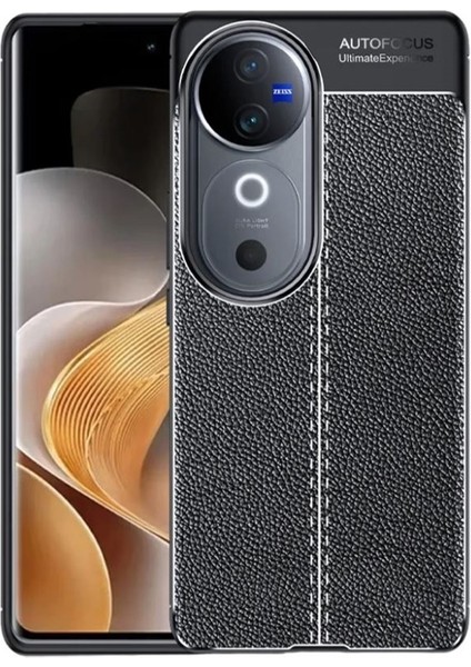 Vivo V40 Pro 5g Kılıf Niss Silikon Deri Görünümlü Siyah fiyatları