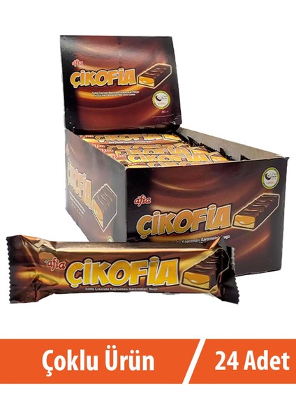 Çikofia Sütlü Çikolata Kaplamalı Bar 24X40 gr