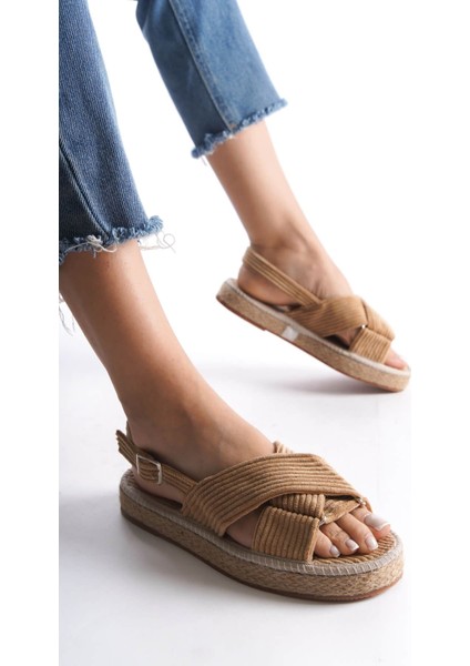 Kadın Espadril Günlük Ayakkabı RPV006Y04B - Vizon