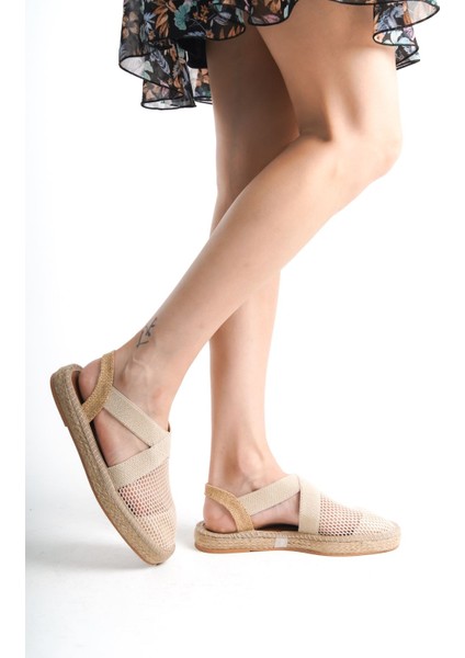 Kadın Triko Espadril Günlük Ayakkabı RPV006Y03F - Nude