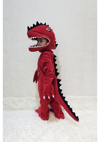 T-Rex Dinozor Kostümü Kırmızı | Dinozor Kostümü Çocuk fiyatları