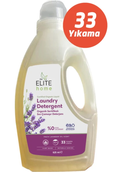 The Elite Home Organik Sertifikalı Sıvı Çamaşır Deterjanı 825 ml Lavanta