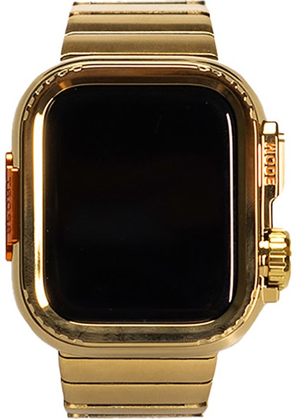 Watch 44MM Uyumlu Metal Kordon ve Parlak Sert Kasa Koruyucu Set fiyatları