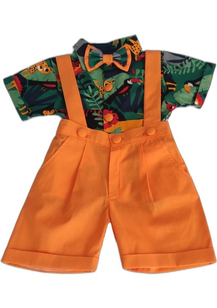 Safari Konseptli Papyonlu Kostüm