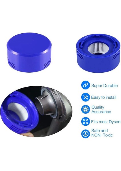 Dyson V7/v8 Için Motor Sonrası Filtre Değişimi Hepa Filtre Seti (Yurt Dışından)