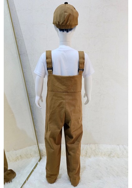 Bahçıvan Tulum ve Şapka Set Taba