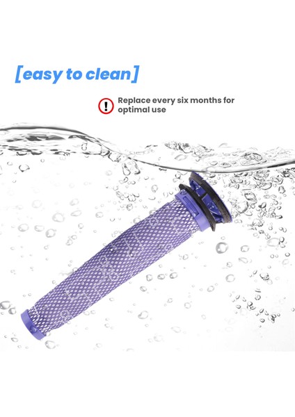 Dyson V7, V8, Ön Filtre ve Son Filtre Için Ön + Hepa Son Filtre (Yurt Dışından)