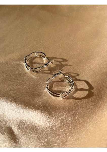 Düğüm Model Halka Çelik Silver Küpe fiyatları