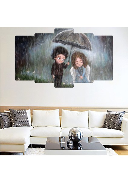 5 Parça Mdf Sevgili Tablosu