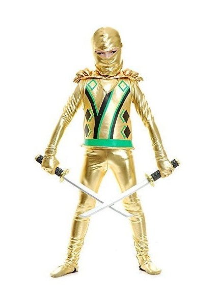 Altın Ninja Kostümü | Ninja Kostümü Gold