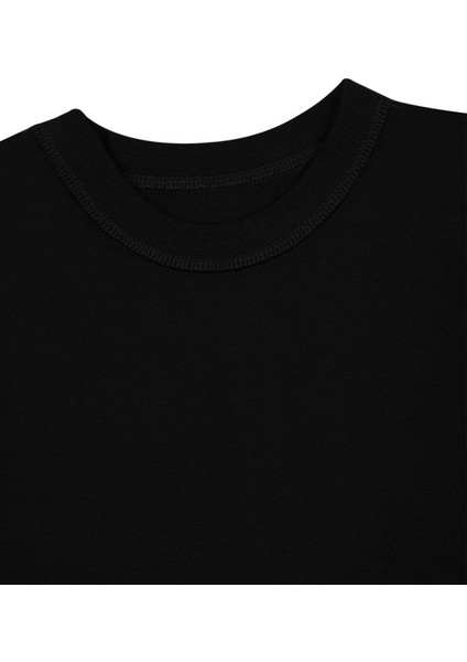 Erkek Çocuk Fanila Siyah Uzun Kollu Tişört %100 Pamuk Penye fiyatları