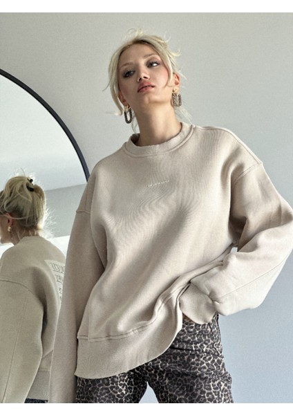 Kadın Bej Içi Şardonlu Sweatshirt fiyatları