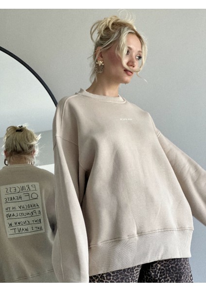 Kadın Bej Içi Şardonlu Sweatshirt indirimleri