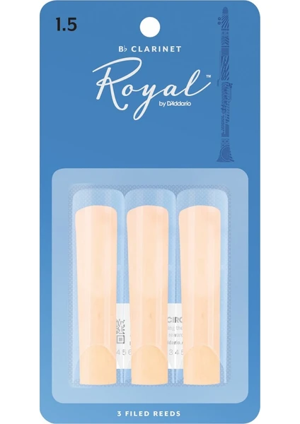 Rico Royal Sib Klarnet 3Lü Kamışı No.1,5