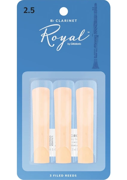 Rico Royal Sib Klarnet 3Lü Kamışı No.2,5