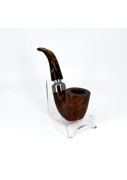Üç Yıldız Bent Dublin 9mm. Filtreli Akrilik Saplı Pipo 237389