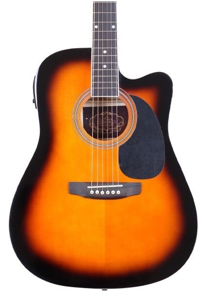 F650N-Sbc Sunburst Elektro Akustik Gitar