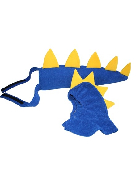 Dinozor Kostüm Set Mavi | Dinozor Kuyruk Başlık Set Mavi