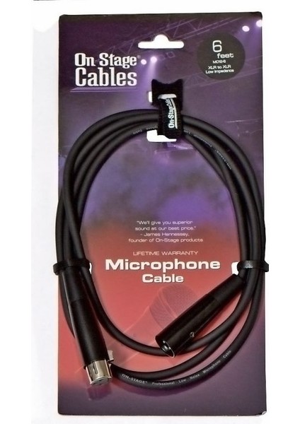 HW MC12-6 XLR-XLR Mikrofon Kablosu